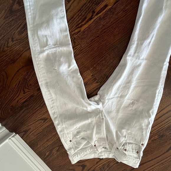 white Levi’s 501 skinny jeans - Picture 4 of 4